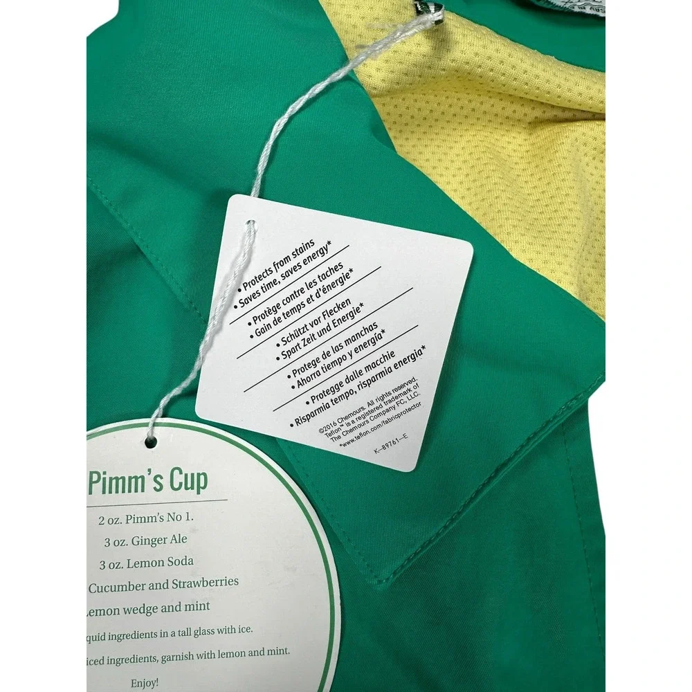 Criquet Golf Windbreaker Jacket Mens XXL NWT Green Blue Colorblock Full Zip